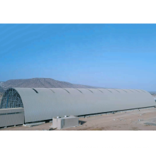 Structure de toit en acier LF Structure de toit arqué atelier de ciment de rangement de charbon calcaire